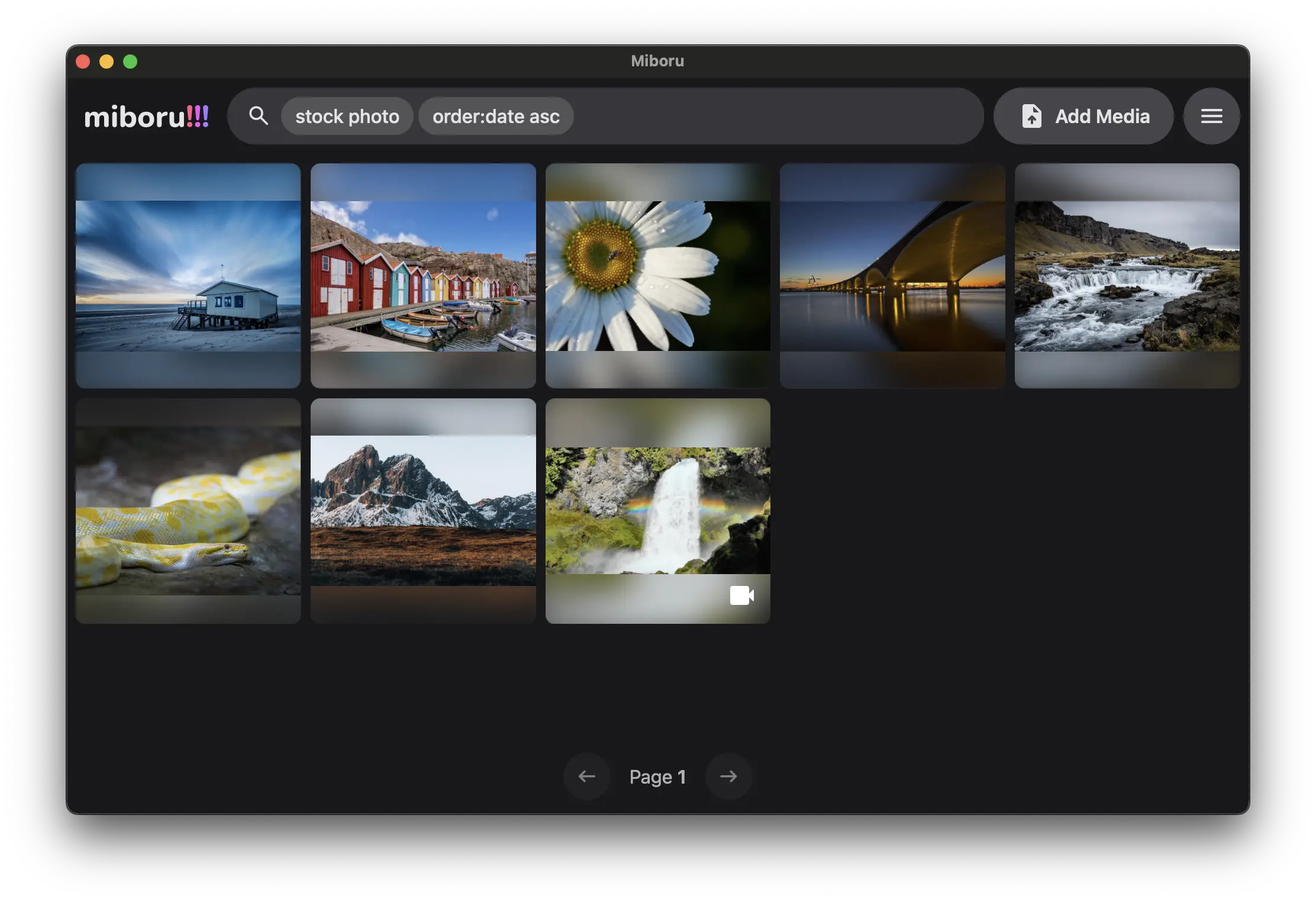 A screenshot of Miboru